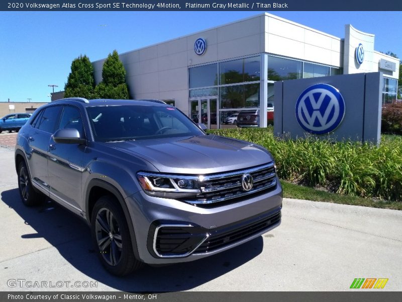 Platinum Gray Metallic / Titan Black 2020 Volkswagen Atlas Cross Sport SE Technology 4Motion