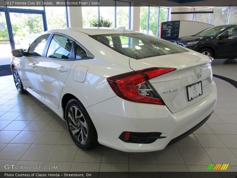 White Orchid Pearl / Ivory 2017 Honda Civic EX Sedan