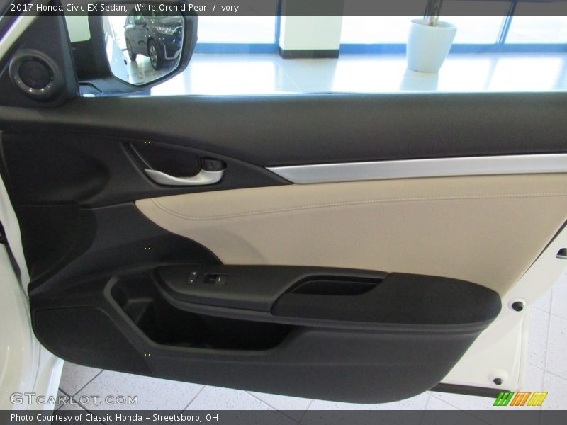 White Orchid Pearl / Ivory 2017 Honda Civic EX Sedan