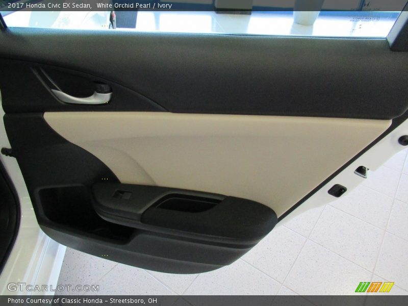 White Orchid Pearl / Ivory 2017 Honda Civic EX Sedan