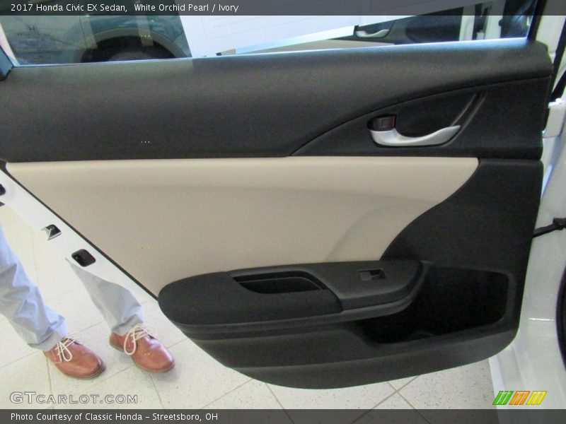White Orchid Pearl / Ivory 2017 Honda Civic EX Sedan