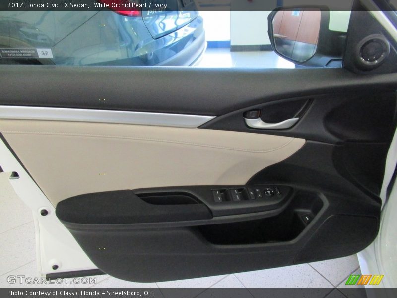 White Orchid Pearl / Ivory 2017 Honda Civic EX Sedan