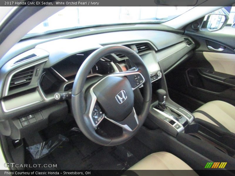 Ivory Interior - 2017 Civic EX Sedan 