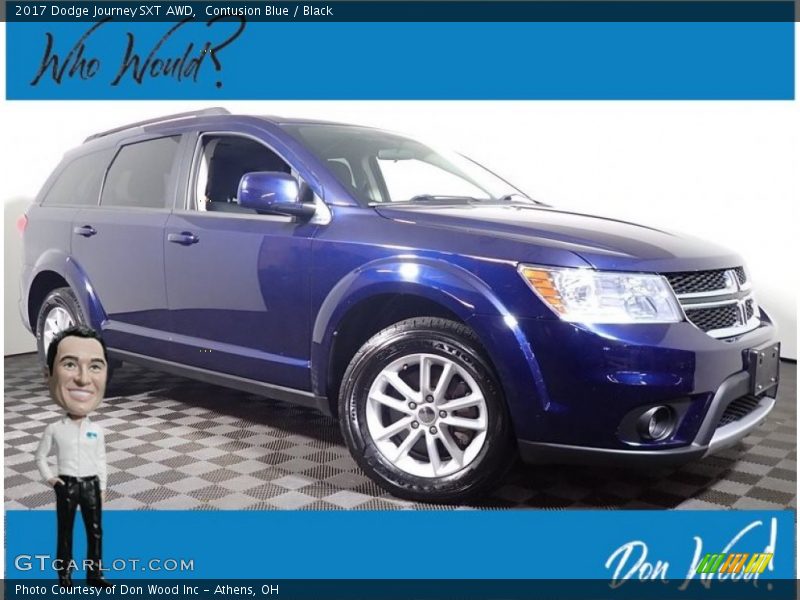 Contusion Blue / Black 2017 Dodge Journey SXT AWD