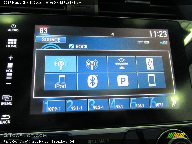 White Orchid Pearl / Ivory 2017 Honda Civic EX Sedan