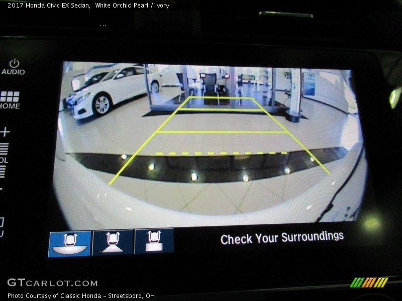 White Orchid Pearl / Ivory 2017 Honda Civic EX Sedan