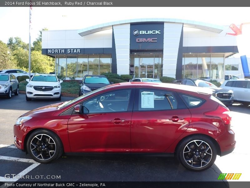 Ruby Red / Charcoal Black 2014 Ford Focus SE Hatchback