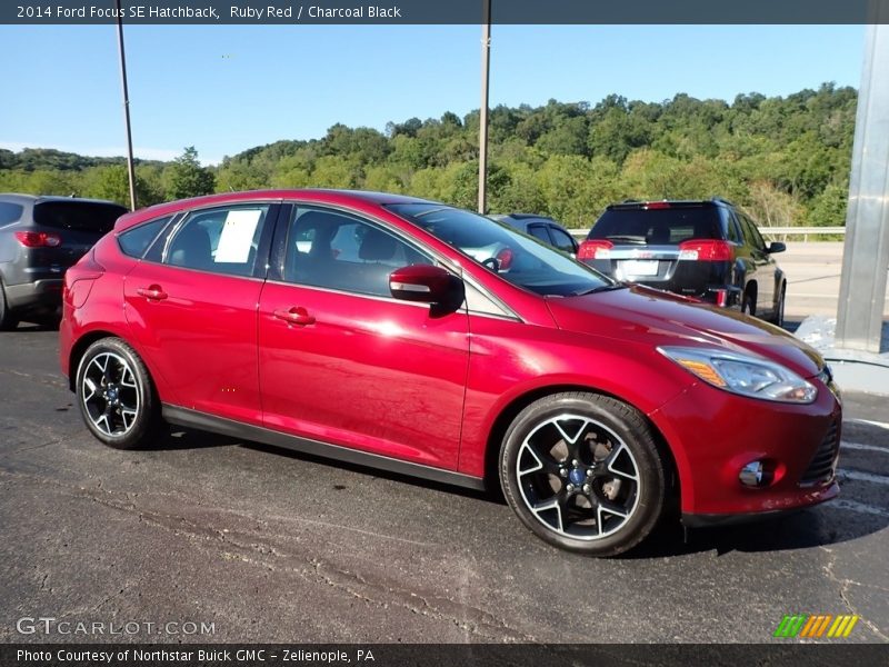 Ruby Red / Charcoal Black 2014 Ford Focus SE Hatchback
