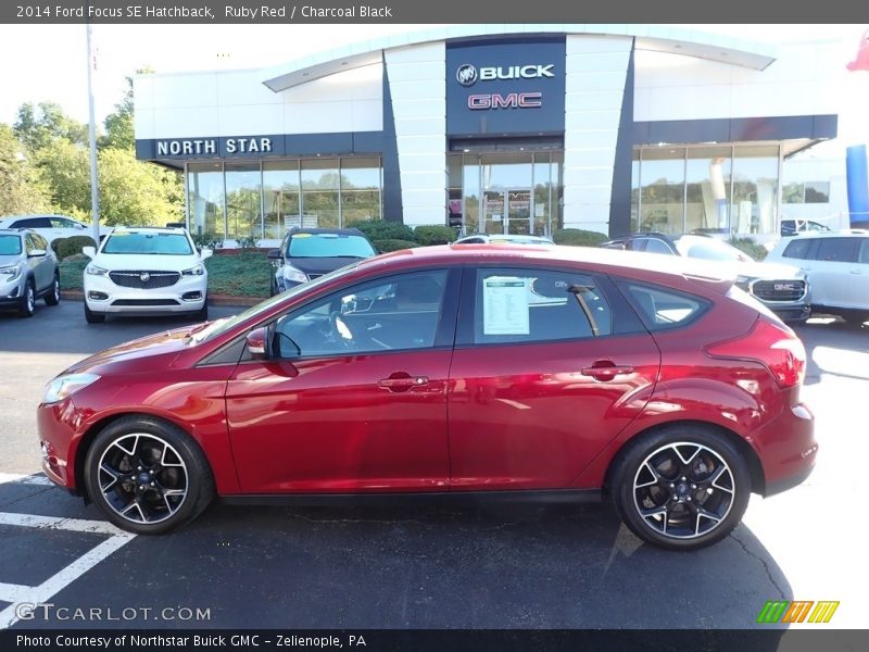 Ruby Red / Charcoal Black 2014 Ford Focus SE Hatchback