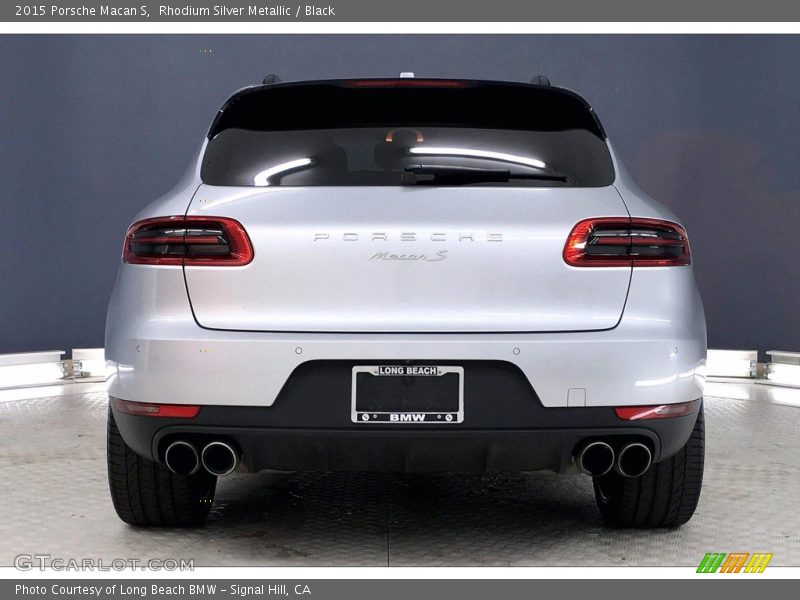 Rhodium Silver Metallic / Black 2015 Porsche Macan S