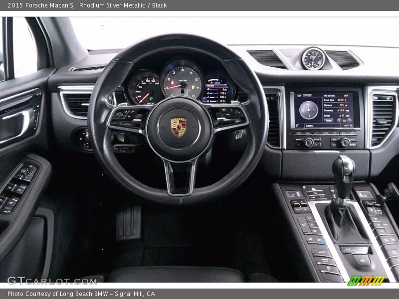 Rhodium Silver Metallic / Black 2015 Porsche Macan S