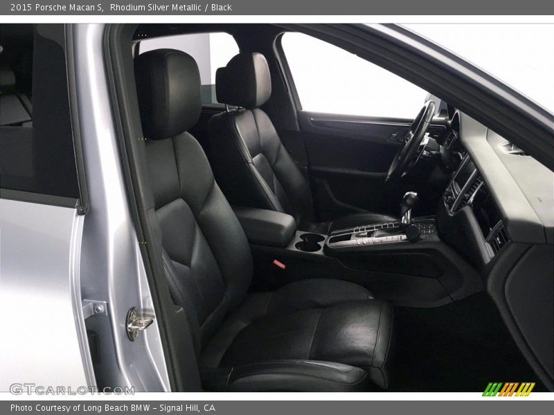 Rhodium Silver Metallic / Black 2015 Porsche Macan S