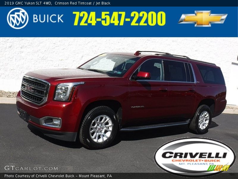 Crimson Red Tintcoat / Jet Black 2019 GMC Yukon SLT 4WD