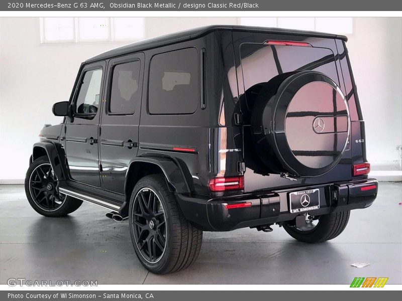 Obsidian Black Metallic / designo Classic Red/Black 2020 Mercedes-Benz G 63 AMG