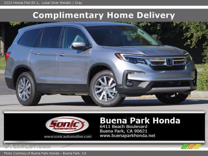 Lunar Silver Metallic / Gray 2020 Honda Pilot EX-L