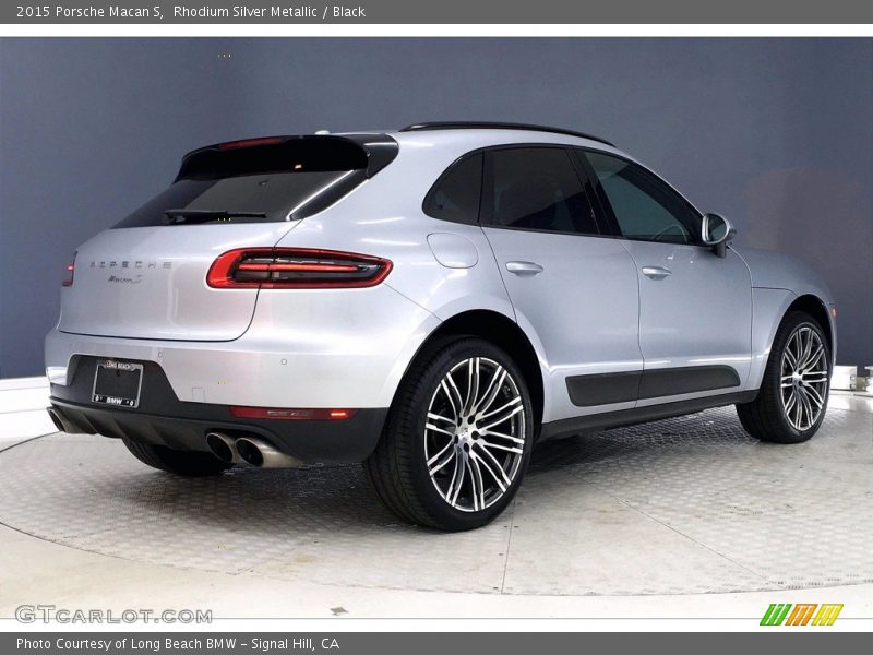 Rhodium Silver Metallic / Black 2015 Porsche Macan S