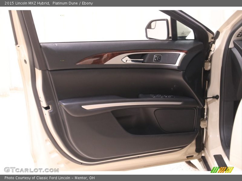 Platinum Dune / Ebony 2015 Lincoln MKZ Hybrid