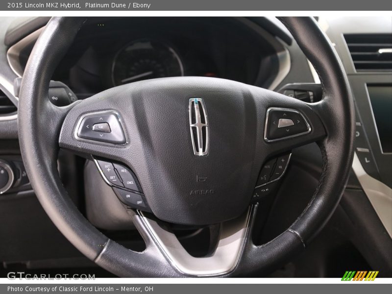 Platinum Dune / Ebony 2015 Lincoln MKZ Hybrid