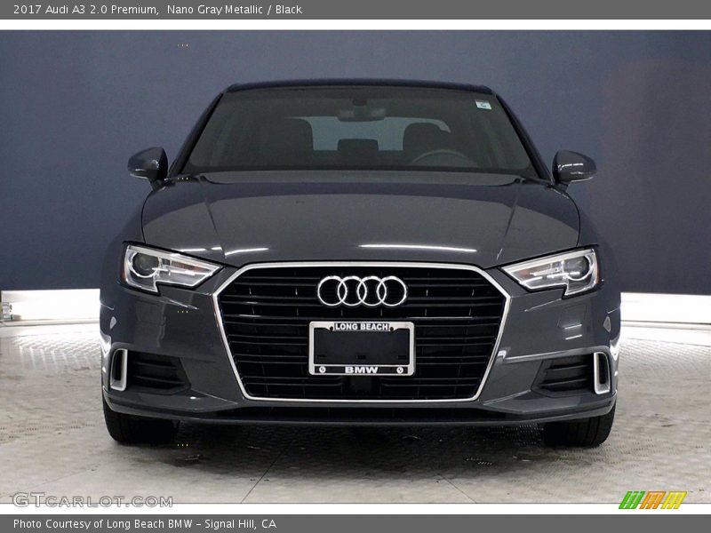 Nano Gray Metallic / Black 2017 Audi A3 2.0 Premium