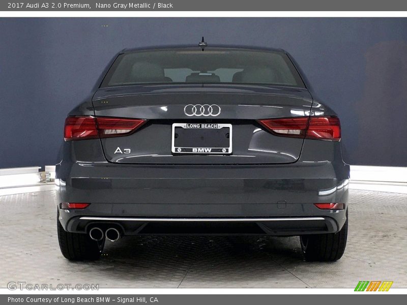 Nano Gray Metallic / Black 2017 Audi A3 2.0 Premium