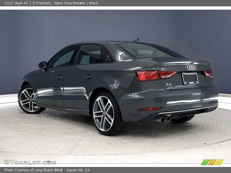 Nano Gray Metallic / Black 2017 Audi A3 2.0 Premium