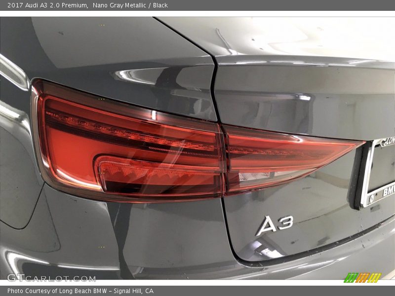 Nano Gray Metallic / Black 2017 Audi A3 2.0 Premium