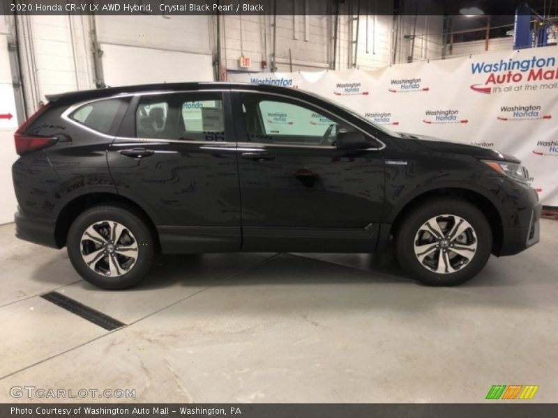 Crystal Black Pearl / Black 2020 Honda CR-V LX AWD Hybrid