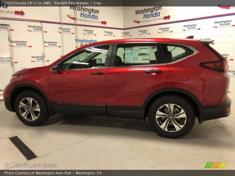 Radiant Red Metallic / Gray 2020 Honda CR-V LX AWD