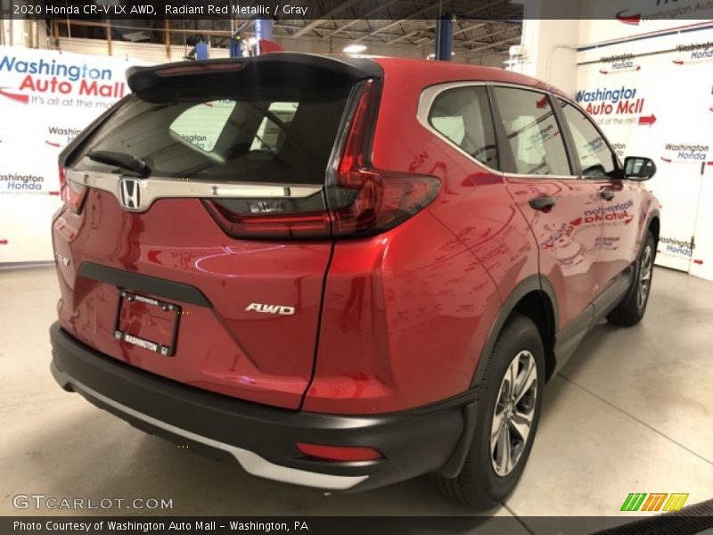 Radiant Red Metallic / Gray 2020 Honda CR-V LX AWD