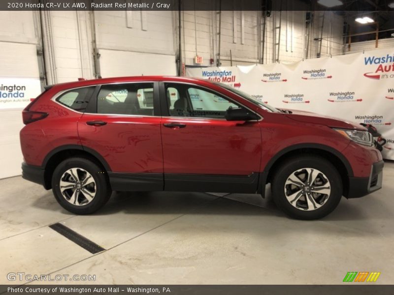 Radiant Red Metallic / Gray 2020 Honda CR-V LX AWD