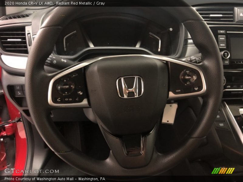 Radiant Red Metallic / Gray 2020 Honda CR-V LX AWD