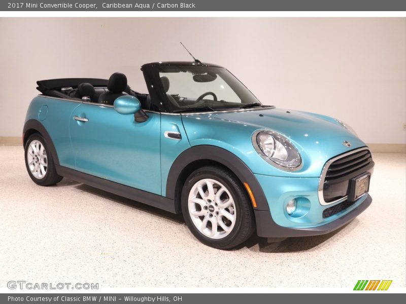 Caribbean Aqua / Carbon Black 2017 Mini Convertible Cooper