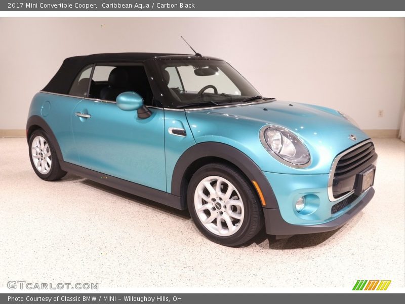 Caribbean Aqua / Carbon Black 2017 Mini Convertible Cooper