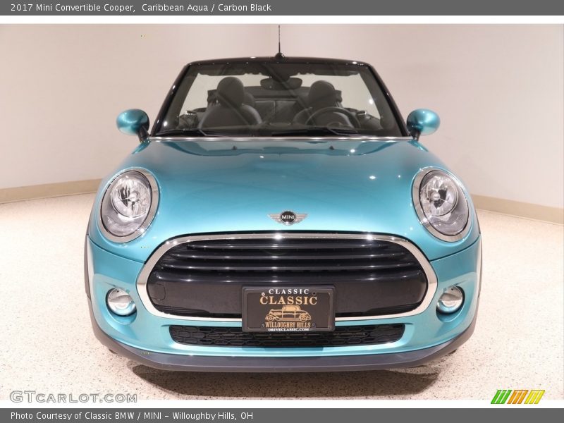 Caribbean Aqua / Carbon Black 2017 Mini Convertible Cooper