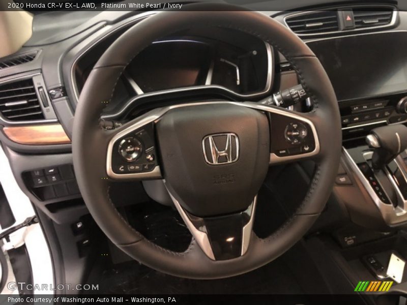 Platinum White Pearl / Ivory 2020 Honda CR-V EX-L AWD