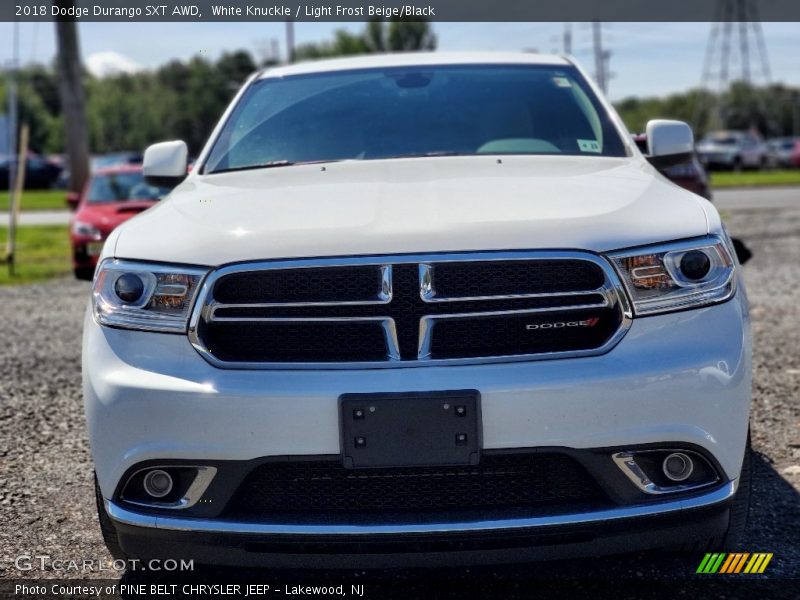 White Knuckle / Light Frost Beige/Black 2018 Dodge Durango SXT AWD