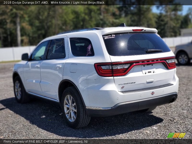 White Knuckle / Light Frost Beige/Black 2018 Dodge Durango SXT AWD
