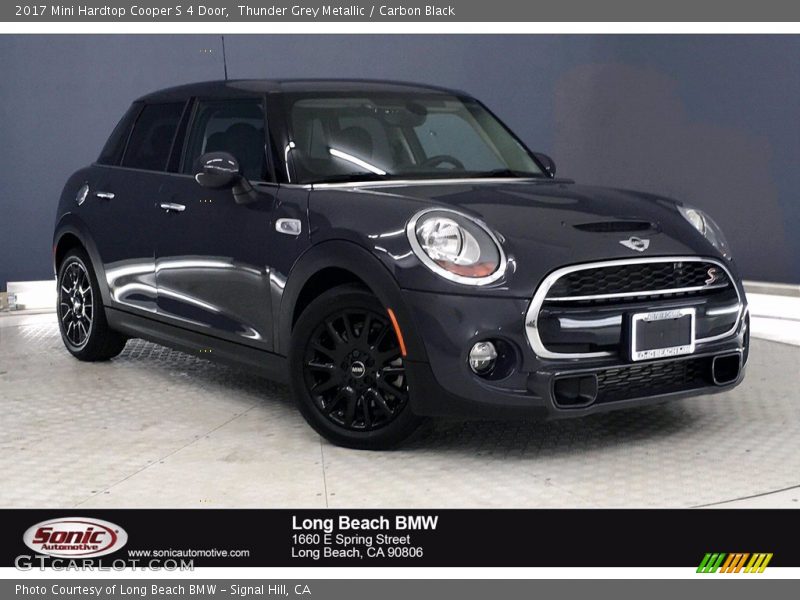 Thunder Grey Metallic / Carbon Black 2017 Mini Hardtop Cooper S 4 Door