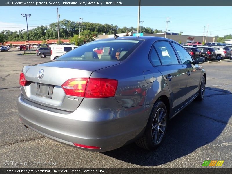 Platinum Gray Metallic / Titan Black 2011 Volkswagen Jetta SE Sedan