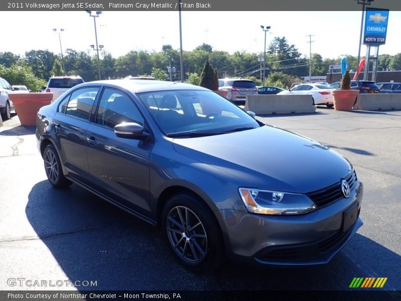 Platinum Gray Metallic / Titan Black 2011 Volkswagen Jetta SE Sedan