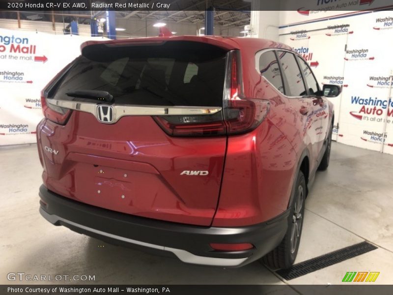 Radiant Red Metallic / Gray 2020 Honda CR-V EX AWD