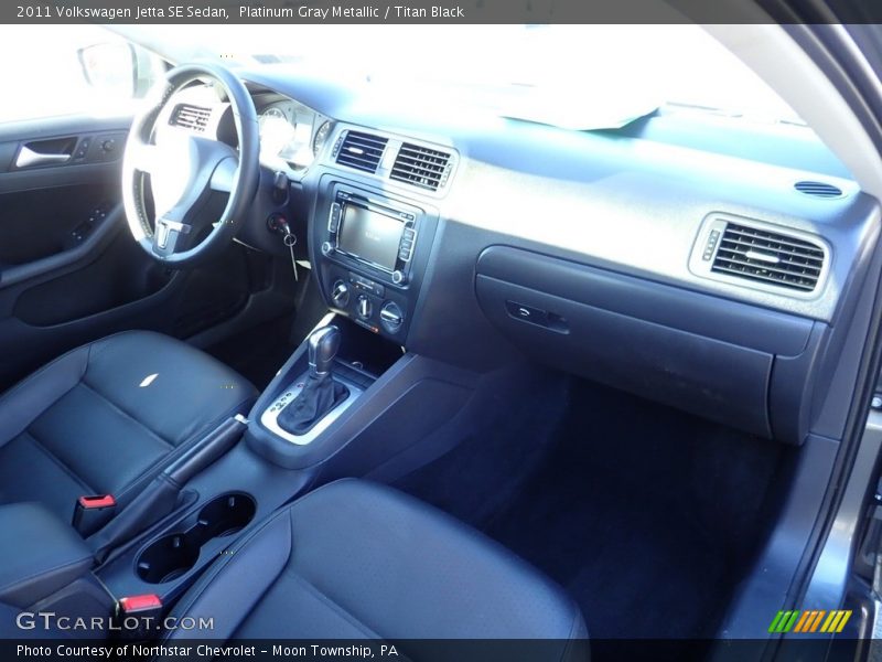 Platinum Gray Metallic / Titan Black 2011 Volkswagen Jetta SE Sedan