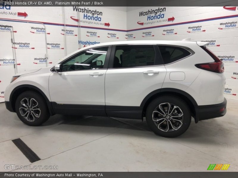 Platinum White Pearl / Black 2020 Honda CR-V EX AWD