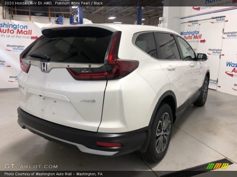 Platinum White Pearl / Black 2020 Honda CR-V EX AWD