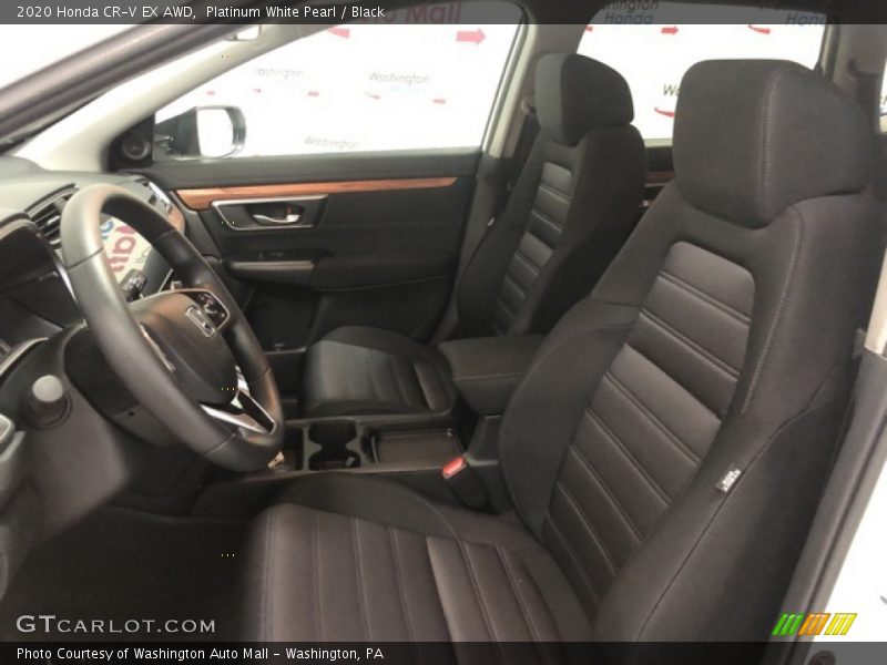Platinum White Pearl / Black 2020 Honda CR-V EX AWD