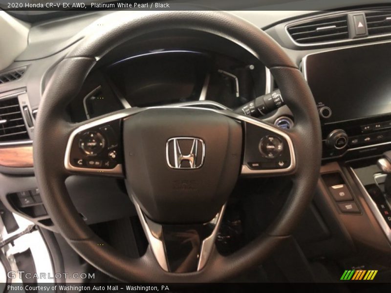 Platinum White Pearl / Black 2020 Honda CR-V EX AWD