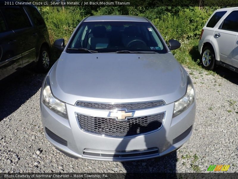 Silver Ice Metallic / Jet Black/Medium Titanium 2011 Chevrolet Cruze LS