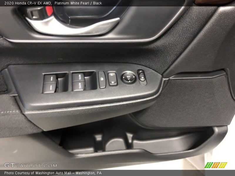Platinum White Pearl / Black 2020 Honda CR-V EX AWD