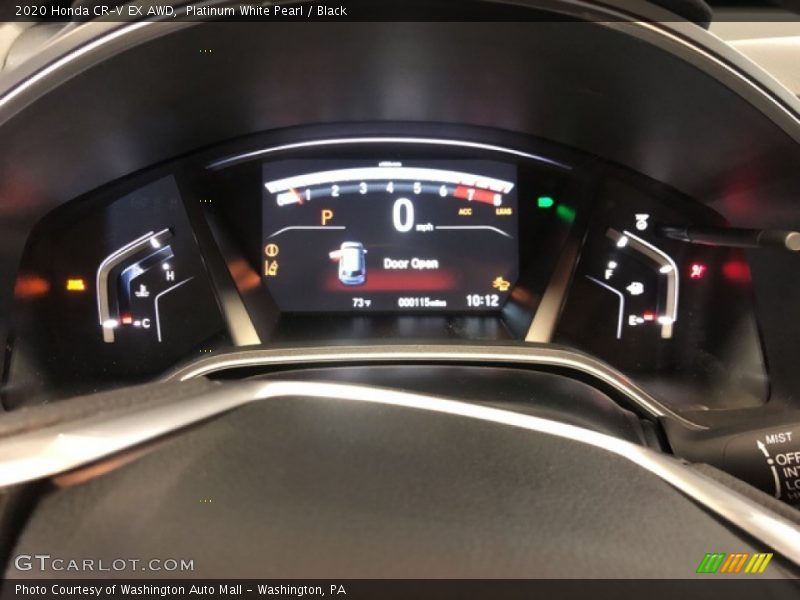 Platinum White Pearl / Black 2020 Honda CR-V EX AWD