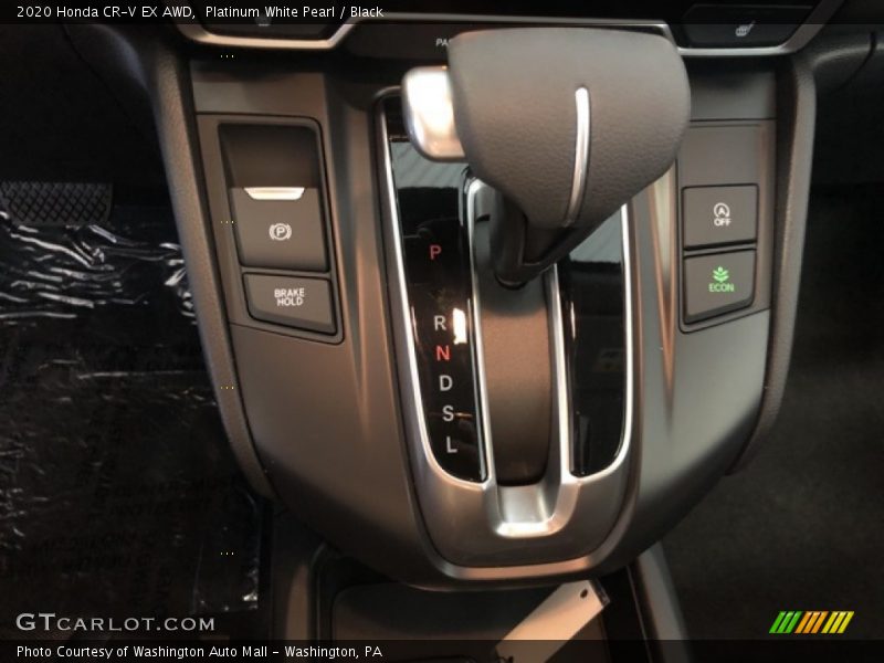 Platinum White Pearl / Black 2020 Honda CR-V EX AWD